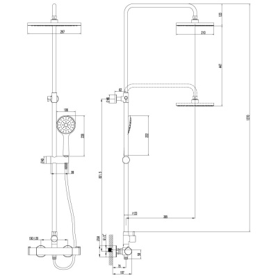 Душевая программа для душа Lemark Yeti (LM7860C) фото в интернет-магазине Русалия