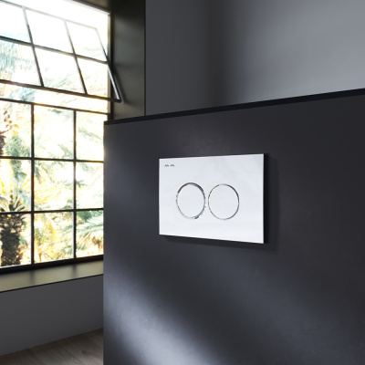 IS100151.701700 Инсталляция MasterFit с клав L глянц хром с подвес унит Spirit V2.0 FlashClean с сид м/лиф Am.Pm фото в интернет-магазине Русалия