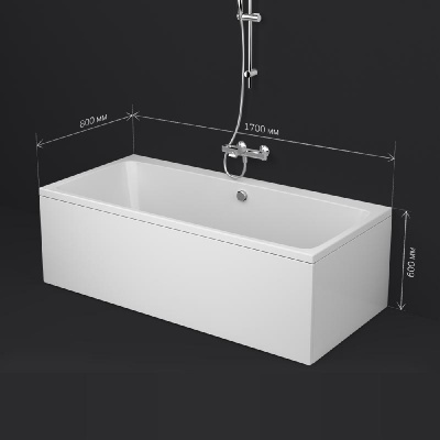 W84A-170-080W-A Func Ванна акриловая 170х80 Am.Pm фото в интернет-магазине Русалия