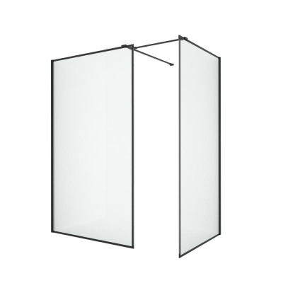 Душевое ограждение NEW TRENDY NEW MODUS BLACK 130x90x200 EXK-5659 (черный) фото в интернет-магазине Русалия