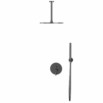 Система для душа скрытого монтажа WHITECROSS Y YSET12GM (оружейная сталь) фото в интернет-магазине Русалия