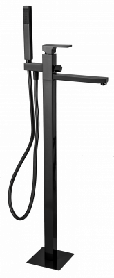 Смеситель для ванны Remer Absolute AU08CFP, чёрный брашированный хром фото в интернет-магазине Русалия