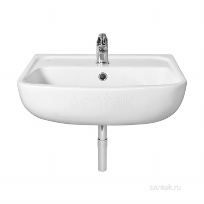 Раковина Santek Лонги 550х420 отверстие под смеситель 1WH501755 фото в интернет-магазине Русалия