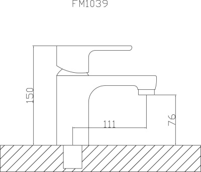 Смеситель Fmark для раковины (FM1039) фото в интернет-магазине Русалия