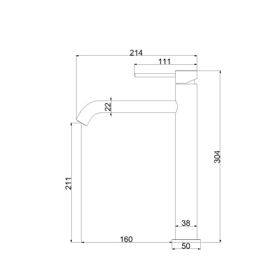 Смеситель для раковины City VBF-2C2BG однорычажный, брашированное золото Vincea фото в интернет-магазине Русалия