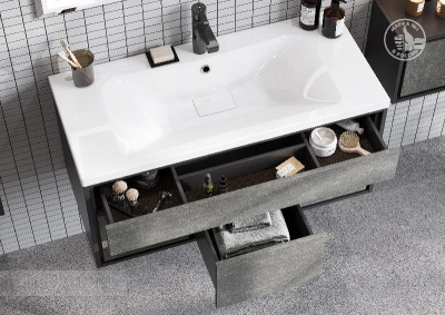 Тумба под раковину AQUATON Уэльс 100 графит 1A267601WA6A0 new фото в интернет-магазине Русалия