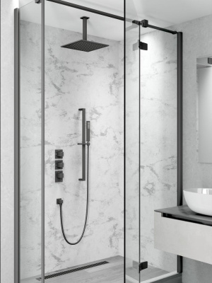 Душевая система встроенная с термостатом Timo Selene черный (SX-2229/03SM) фото в интернет-магазине Русалия