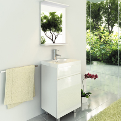 COMFORTY. Зеркало "К-50" белый глянец фото в интернет-магазине Русалия