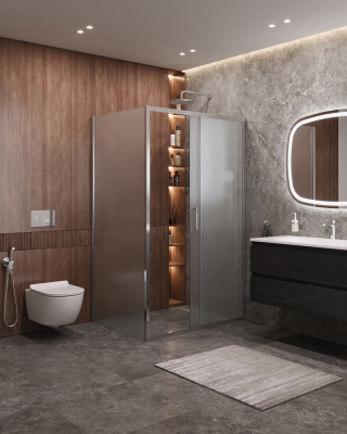 Душевой уголок CEZARES MOLVENO-AH-11-120/90-P-Cr фото в интернет-магазине Русалия