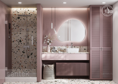 Раковина Santek Одри Soft 420х420 отверстие под смеситель 1WH501709 фото в интернет-магазине Русалия