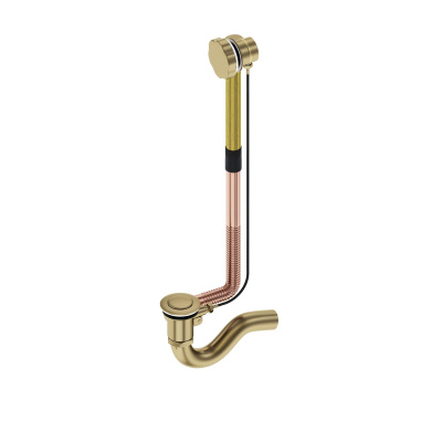 Cлив-перелив латунный полу-автоматический для ванны 8003/02 Антик Timo фото в интернет-магазине Русалия