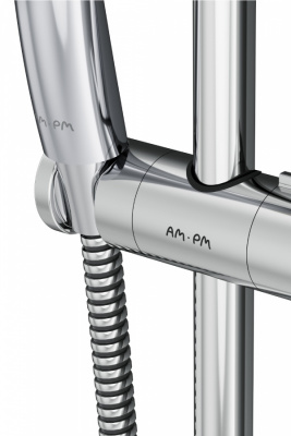 F0190100 Gem душ.комплект: ручн.душ 3 ф-ции d 110 мм, штанга 700, шланг 1 750 мм, хром, шт. фото в интернет-магазине Русалия