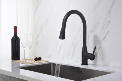 Смеситель для кухни с выдвижной лейкой Timo Saona (2336/03FL) фото в интернет-магазине Русалия