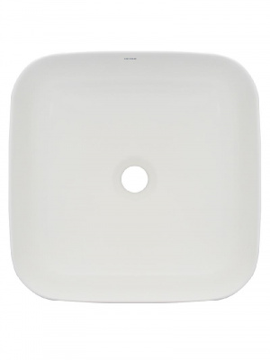 AQM5011 Раковина накладная квадратная, цвет белый матовый. 390x390x130 фото в интернет-магазине Русалия