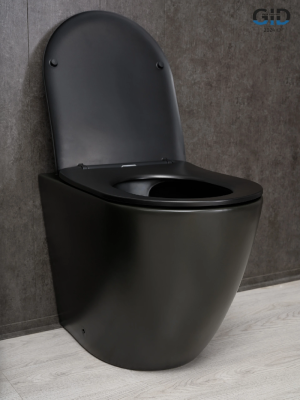 Унитаз приставной Gid TRS-269BM 62214Y черный матовый 56x36.5x42 фото в интернет-магазине Русалия