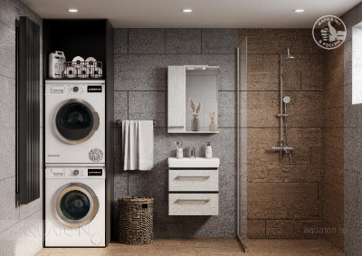 Зеркальный шкаф AQUATON Ронда PRO 55 дуб соммерсет 1A208602RSC2L фото в интернет-магазине Русалия