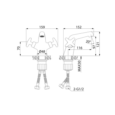 Смеситель для умывальника IDDIS Acros (ACRSB00i01) фото в интернет-магазине Русалия