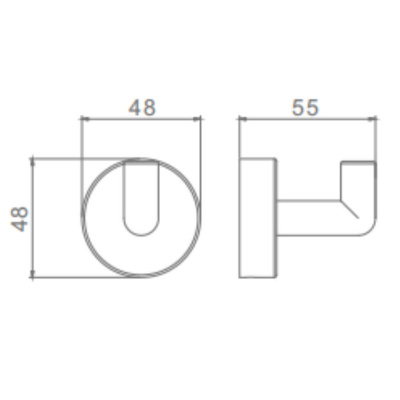 Крючок для ванной комнаты Raglo R320.05.33, медь фото в интернет-магазине Русалия