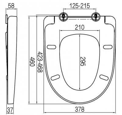C117852WH Awe сиденье для унитаза микролифт фото в интернет-магазине Русалия