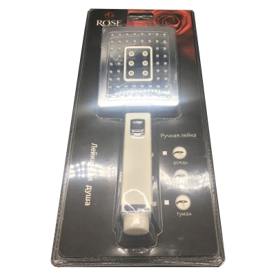 Лейка для душа Rose RH37-1, белый/хром фото в интернет-магазине Русалия