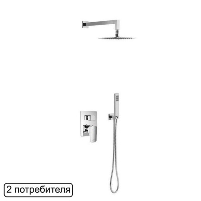 Система для душа скрытого монтажа EXCELLENT Pride AREX.SET.4045CR (хром) фото в интернет-магазине Русалия