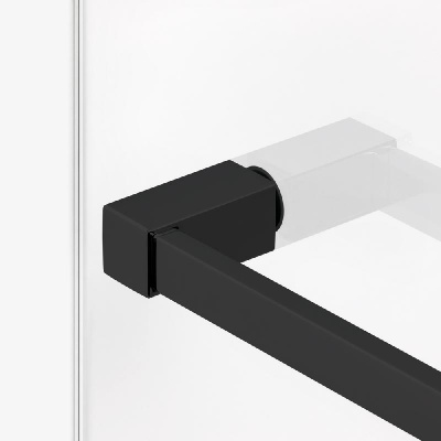 Душевое ограждение NEW TRENDY AVEXA BLACK 100x200 EXK-2670 (черный) фото в интернет-магазине Русалия