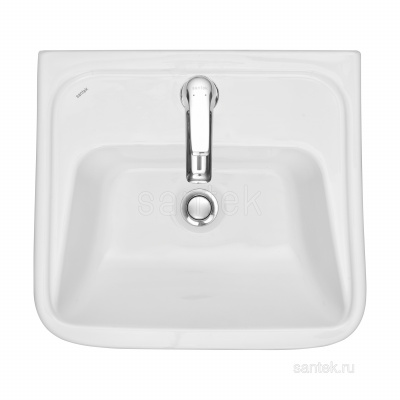 Раковина Santek Лонги 450х420 отверстие под смеситель 1WH501753 фото в интернет-магазине Русалия