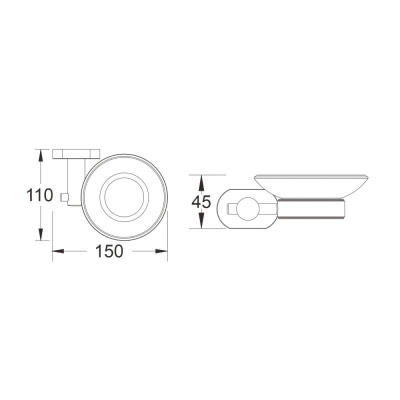 Мыльница BELZ B90502, вороненая сталь фото в интернет-магазине Русалия