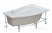 Ванна акриловая Майорка 150х90 R 1WH111985 ПРАВАЯ Santek