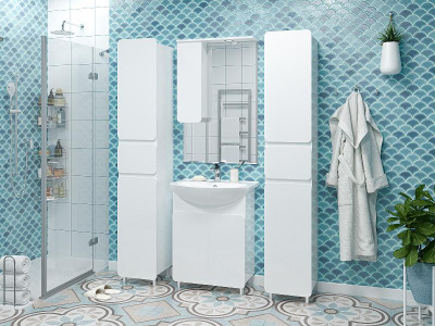 Шкаф - пенал Чегет 35 правый П-Чег-05035-01-1ЯП Misty фото в интернет-магазине Русалия