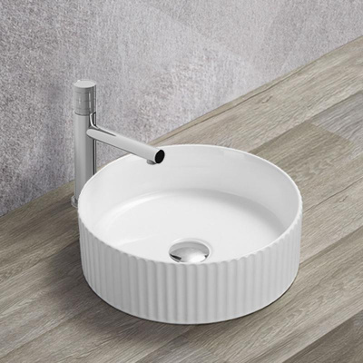 Раковина керамическая Vincea VBS-501, 360*360*115, накладная, цвет белый фото в интернет-магазине Русалия