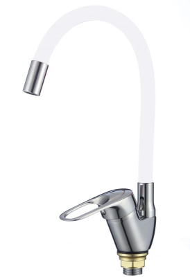 Смеситель для кухонной мойки Fmark с гибким цветным изливом (FM4104-02) фото в интернет-магазине Русалия