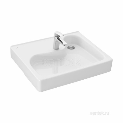 Раковина Santek Клио 60х51 без кронштейнов 1WH501769 фото в интернет-магазине Русалия