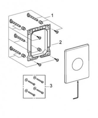 Накладная панель из нержавеющей стали Skate 38672SD0 Grohe фото в интернет-магазине Русалия