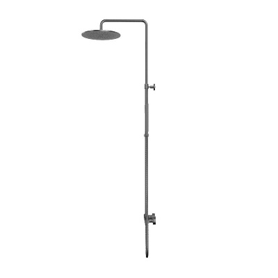 Система для душа наружного монтажа WHITECROSS Y Y1244GM (оружейная сталь) фото в интернет-магазине Русалия