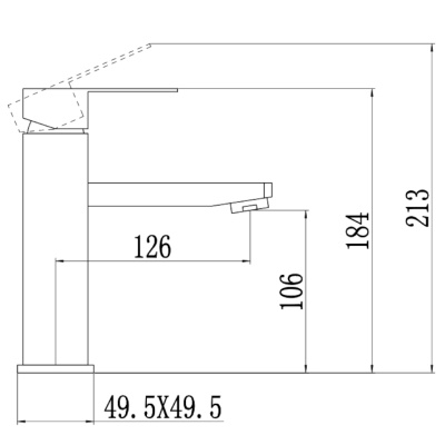 Смеситель для раковины Fmark FS8101, сатин фото в интернет-магазине Русалия