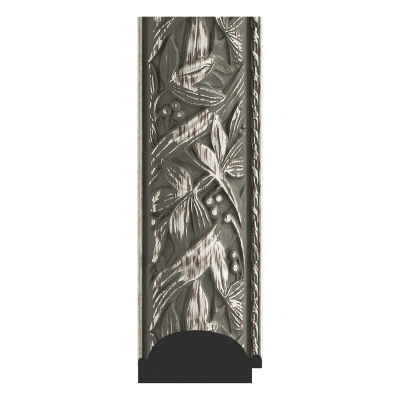 Зеркало настенное с фацетом EVOFORM в багетной раме Византия серебро, 69х159 см, BY 3572 фото в интернет-магазине Русалия