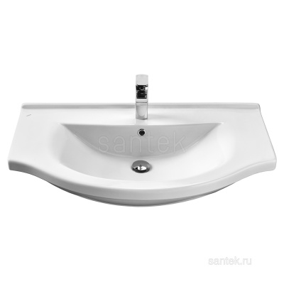 Раковина Santek Эльбрус 90 отверстие под смеситель 1WH110790 фото в интернет-магазине Русалия