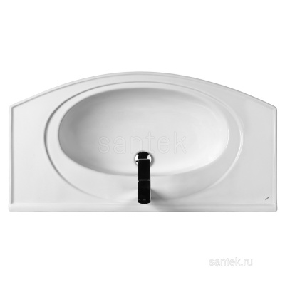 Раковина Santek Энигма 100 отверстие под смеситель 1WH207777 фото в интернет-магазине Русалия