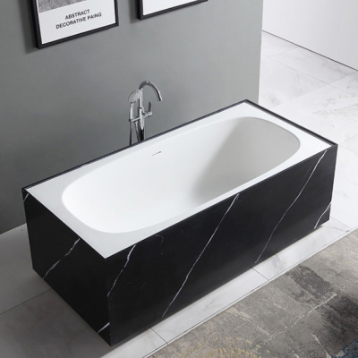 Ванна из искусственного камня ABBER Blitz AS9501WL 180х85х60 см фото в интернет-магазине Русалия