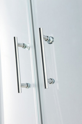 Душевой уголок 100х100 полукруг MOMENTO-R-2-100-C-Cr Cezares фото в интернет-магазине Русалия