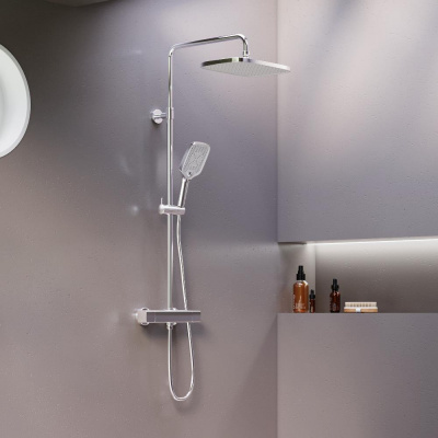 953800000 Gala душевая система с душевым ТМС смесителем, хром фото в интернет-магазине Русалия