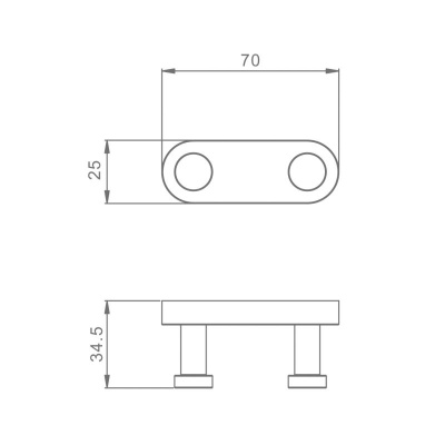 Крючок для ванной комнаты Raglo R300.052, хром фото в интернет-магазине Русалия