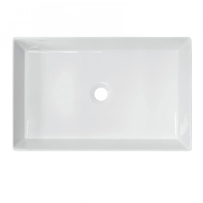 Раковина накладная прямоугольная Novel 60 Slim NOV60SLWB01S Sanita Luxe фото в интернет-магазине Русалия