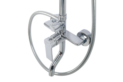 Душевая стойка со смесителем и изливом  AURORA-VSCM-CRM  Belbagno фото в интернет-магазине Русалия