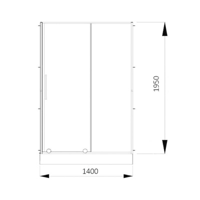 Раздвижная дверь для душа TOLEDO D140.10 Cromo Alvaro Banos фото в интернет-магазине Русалия