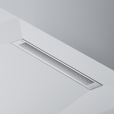 W02SC-P11-060-01SB PrimeFlow Трап для душа линейный универс затвор Cut Gradient 60см цвет сталь мат Am.Pm фото в интернет-магазине Русалия