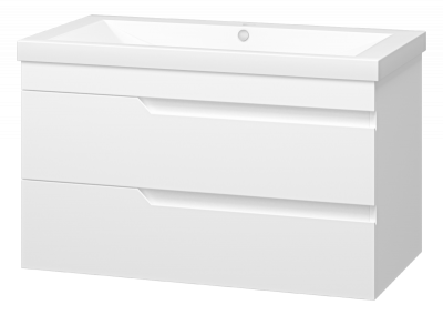 Тумба Софт 90 подвесная с раковиной Misty Алиса 90 Misty фото в интернет-магазине Русалия