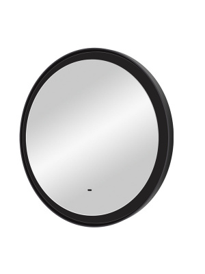 Зеркало с подсветкой Planet Black d700 бесконтактный овальный сенсор ЗЛП1188 Continent фото в интернет-магазине Русалия