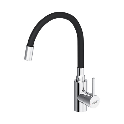 D3007622 Logic кухонный смеситель с гибким изливом, черный фото в интернет-магазине Русалия